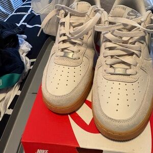 Nike Air White and Light Gray Sneakers